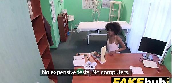  Fake Hospital Doctor gives sexy ebony Brazilian student a hard fucking